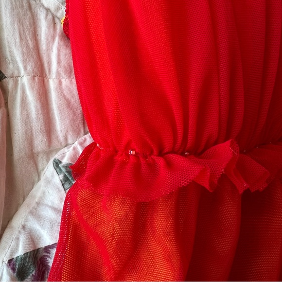 Y2K Victoria’s Secret Fire Fairy Milkmaid Babydoll Camisole Tank, L - Picture 7 of 10